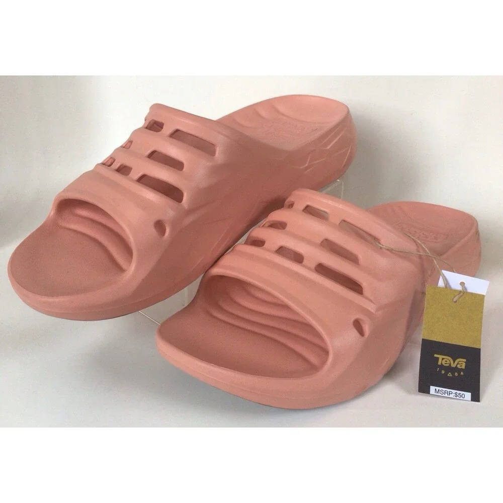 NEW TEVA Apretrail Slide Unisex Sandals, Blooming Dahlia (Size 12 Men/14 Woman)